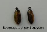 NGP6444 12*24mm - 15*30mm faceted bullet yellow tiger eye pendants