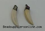 NGP6490 14*55mm - 12*60mm horn wolf tooth pendants wholesale