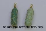 NGP6744 13*40mm sticks amazonite gemstone pendants wholesale