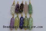 NGP6754 13*40mm sticks lapis lazuli gemstone pendants wholesale