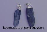 NGP6757 10*35mm - 15*45mm freeform blue kyanite pendants