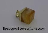 NGP6763 15*22mm cube citrine gemstone pendants wholesale