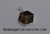 NGP6834 24*25mm hexagon moonstone gemstone pendants wholesale