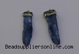 NGP6959 10*35mm - 15*45mm freeform blue kyanite pendants