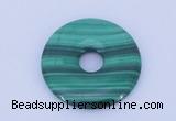 NGP704 30mm natural malachite gemstone donut pendant