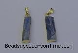 NGP7045 8*32mm - 10*30mm rectangle blue kyanite pendants