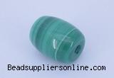 NGP719 11*14mm drum natural malachite gemstone pendant