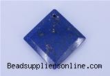 NGP720 6*32mm diamond natural lapis lazuli gemstone pendant