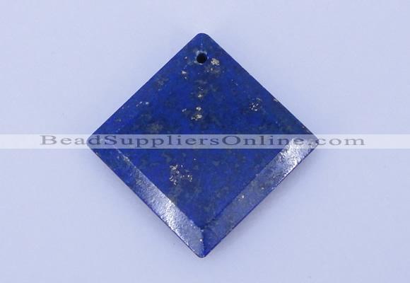 NGP720 6*32mm diamond natural lapis lazuli gemstone pendant