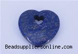 NGP723 26*26mm heart natural lapis lazuli gemstone pendant