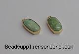 NGP7266 13*25mm faceted freeform amazonite pendants wholesale