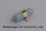 NGP7450 12*45mm sticks amazonite gemstone pendants wholesale