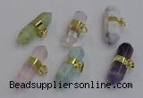 NGP7455 12*45mm sticks mixed gemstone pendants wholesale