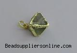 NGP7558 20*22mm fluorite gemstone pendants wholesale