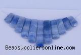 NGP76 Fashion blue lace agate gemstone pendants set jewelry wholesale