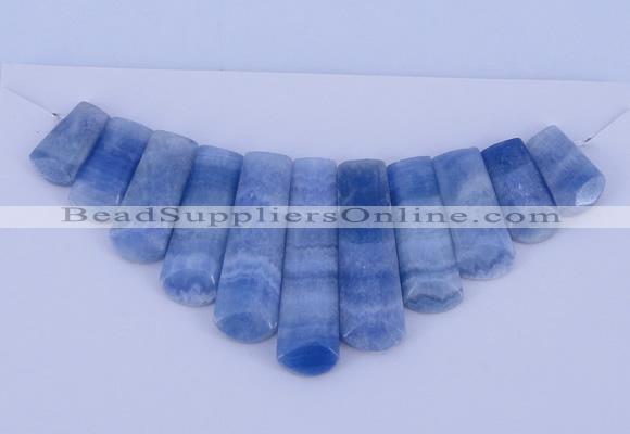 NGP76 Fashion blue lace agate gemstone pendants set jewelry wholesale