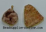 NGP8564 28*45mm - 35*50mm freeform druzy agate pendants wholesale