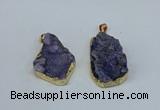 NGP8617 25*30mm - 28*40mm freeform druzy agate pendants wholesale