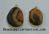 NGP8626 32*45mm - 46*48mm freeform druzy agate pendants wholesale