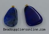 NGP8653 30*45mm - 35*50mm freeform agate pendants wholesale