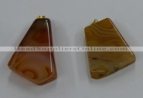 NGP8658 20*40mm - 40*50mm freeform agate pendants wholesale