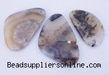 NGP866 5PCS 30-50mm*50-70mm freeform agate gemstone pendants