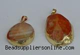 NGP8688 28*35mm - 30*40mm freeform agate pendants wholesale