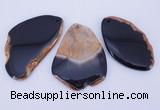 NGP872 5PCS 35-45mm*60-75mm freeform agate gemstone pendants