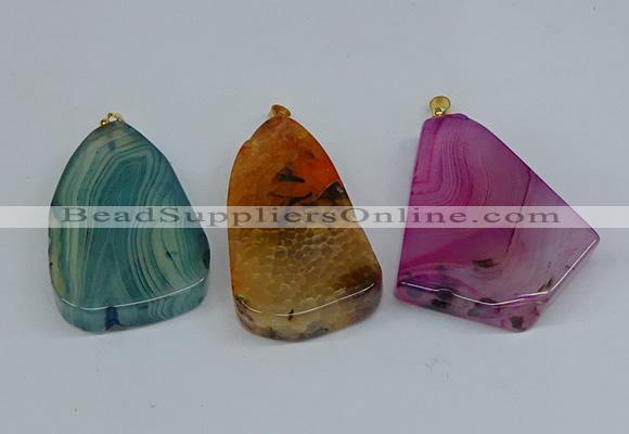 NGP8722 28*38mm - 40*45mm freeform agate pendants wholesale