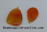 NGP8725 28*40mm - 30*54mm freeform agate pendants wholesale