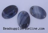 NGP874 5PCS 24*34mm oval agate gemstone pendants wholesale