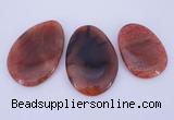 NGP878 5PCS 40-45mm*55-70mm freeform agate gemstone pendants