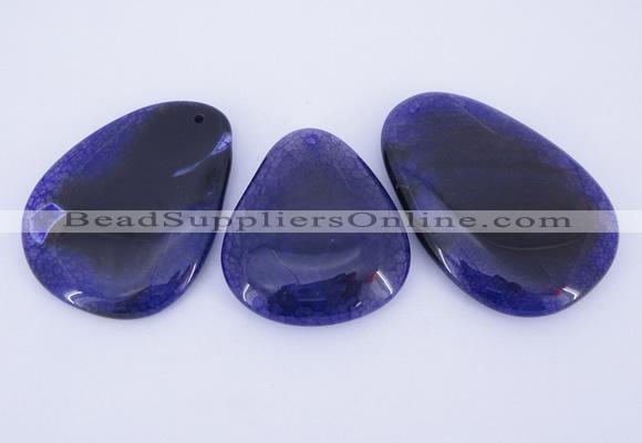 NGP879 5PCS 40-45mm*50-65mm freeform agate gemstone pendants