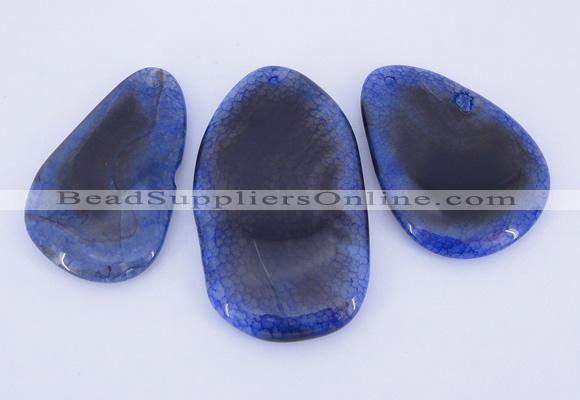 NGP881 5PCS 35-45mm*60-75mm freeform agate gemstone pendants