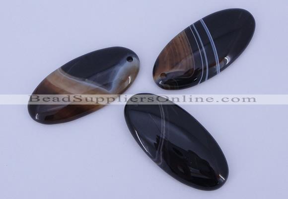 NGP885 5PCS 22*48mm oval agate gemstone pendants wholesale