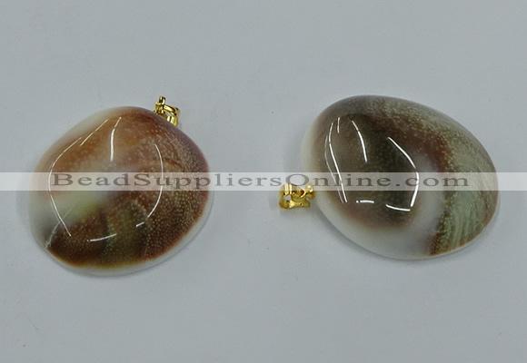 NGP8876 25*30mm - 30*40mm freeform shell pendants wholesale