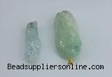 NGP8884 16*38mm - 25*60mm sticks crackle quartz pendants wholesale