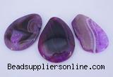 NGP904 5PCS 35-50mm*55-65mm freeform agate druzy geode gemstone pendants