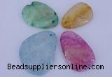 NGP937 5PCS 30-48mm*48-60mm freeform gemstone pendants wholesale