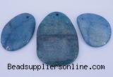 NGP938 5PCS 35-50mm*45-70mm freeform gemstone pendants wholesale