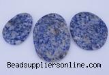 NGP945 5PCS 30-40mm*40-60mm freeform blue spot gemstone pendants