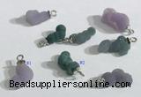 NGP9710 4*8mm - 6*11mm freeform mixed gemstone pendants wholesale