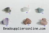 NGP9736 11*11mm  mixed gemstone pendants wholesale