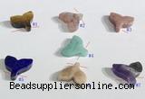 NGP9740 14*14mm fishtail-shaped  mixed gemstone pendants wholesale