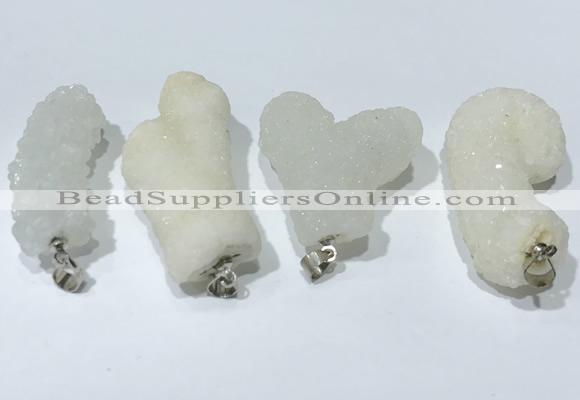 NGP9763 12*30mm-20*45mm freeform agate pendants