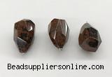 NGP9825 22*35mm - 25*40mm faceted nuggets mahogany obsidian pendants