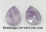 NGP9832 32*42mm - 35*45mm faceted nuggets lavender amethyst pendants