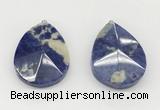 NGP9835 32*42mm - 35*45mm faceted nuggets sodalite pendants