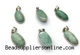 NGP9871 12*20mm oval amazonite pendant