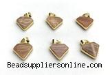 NGP9883 14*16mm faceted sunstone pendant